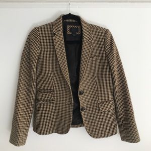 Jcrew Collection tweed blazer. Size 2. Plaid.